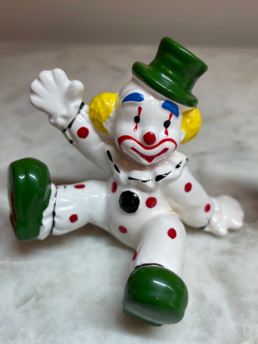 Vintage K-Mart Set of 3 Ceramic Clown Holiday Figurines - NIB - Picture 9 of 12